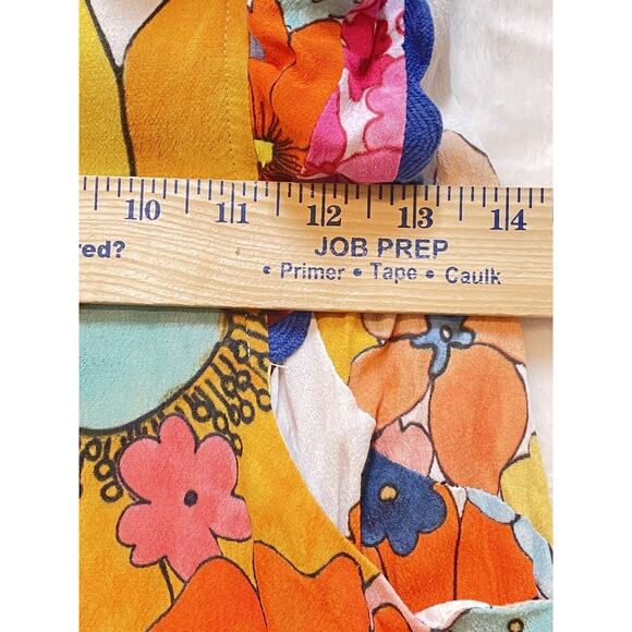 Celia B. Narcisa Mini Dress Womens XS Exaggerated Ruffle Sleeve Floral Print - Picture 10 of 16